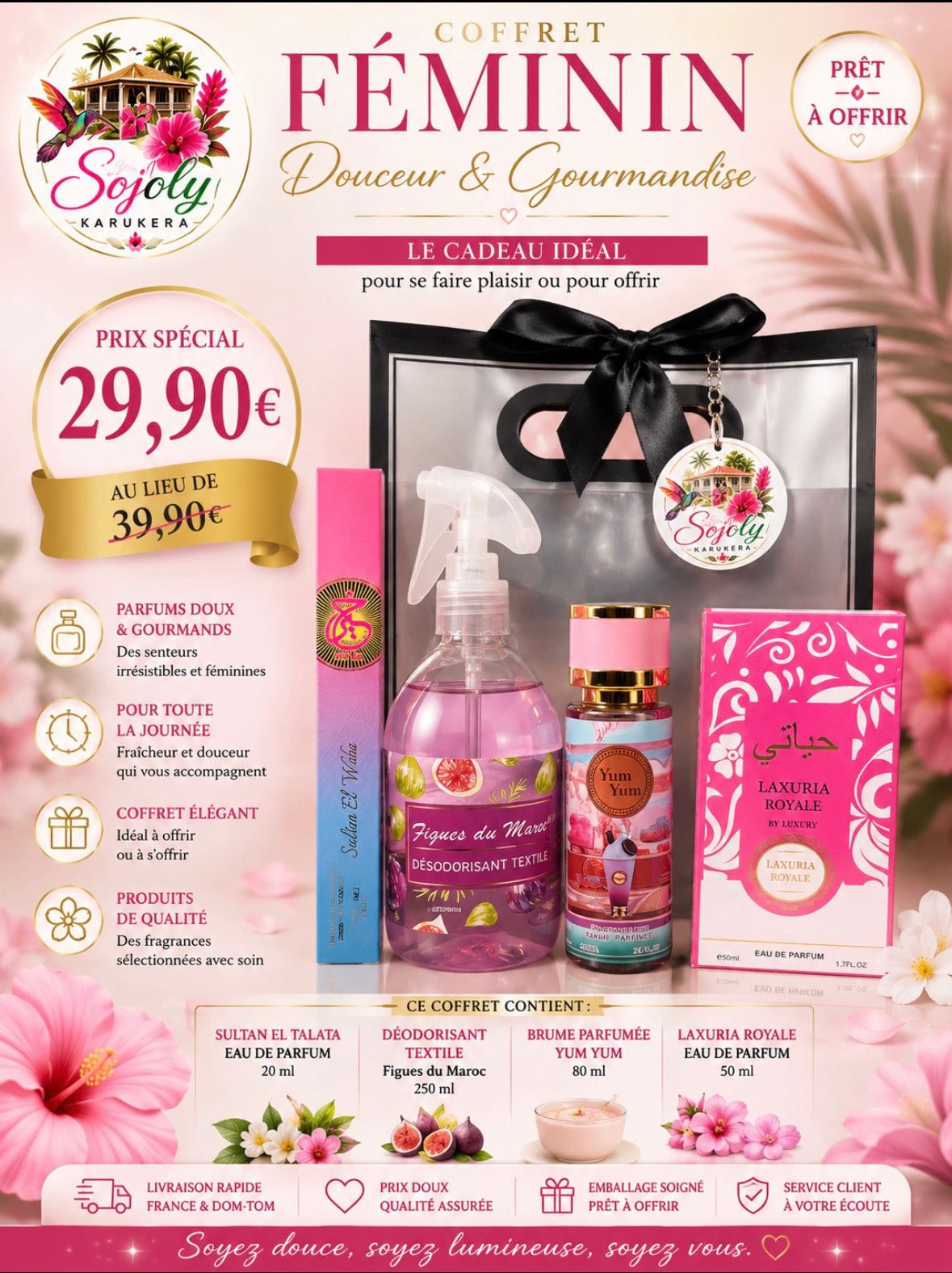 🎀🌸 COFFRET DOUCEUR & GOURMANDISE 🌸🎀