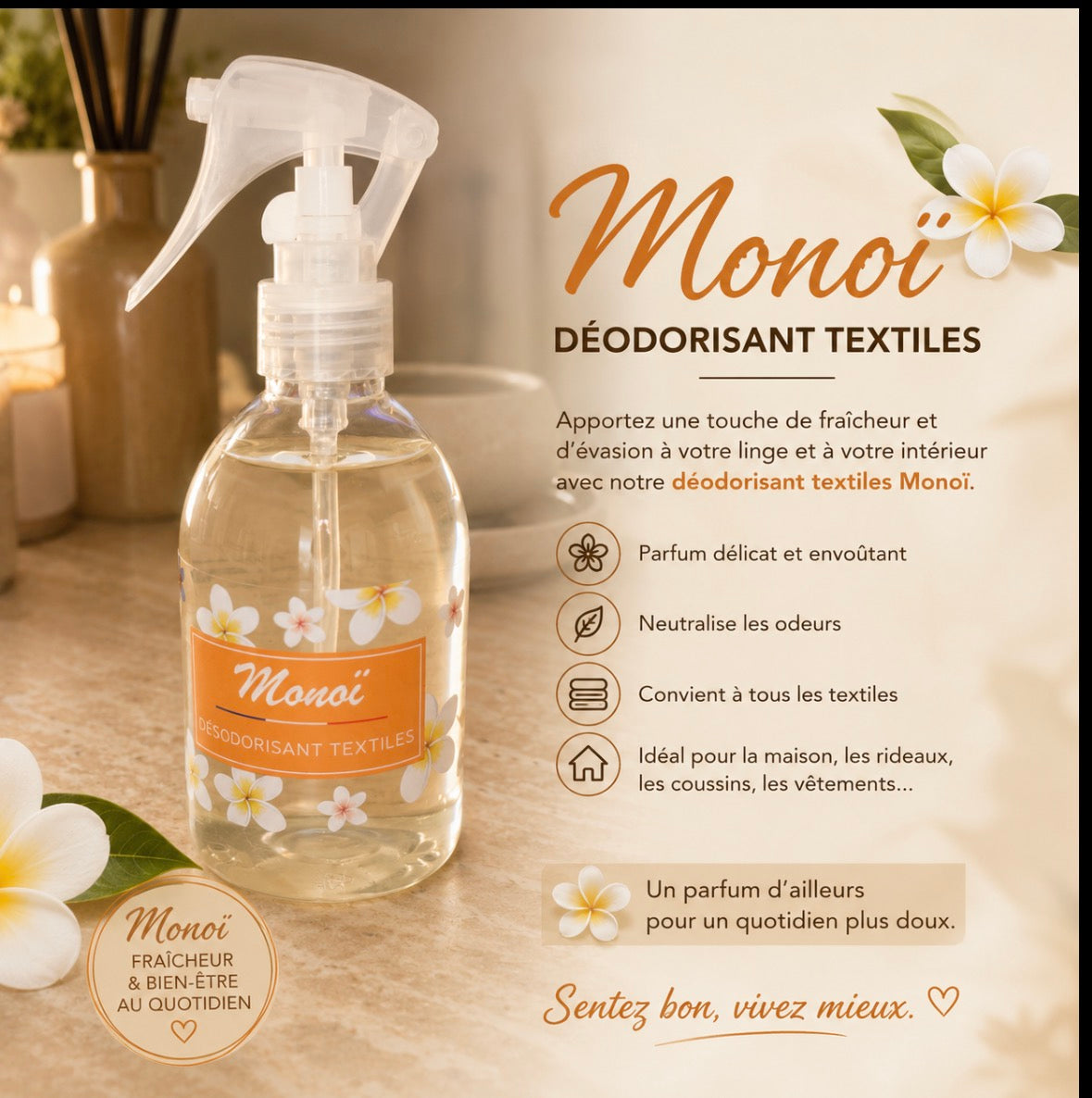 Désodorisant textile 250 ml