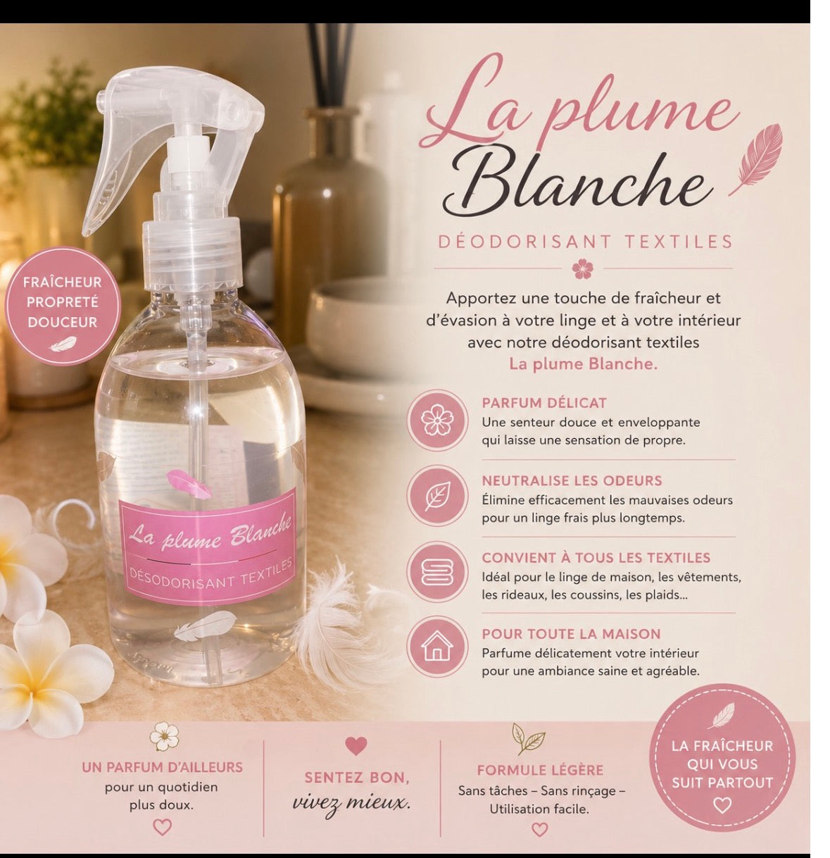 La plume blanche