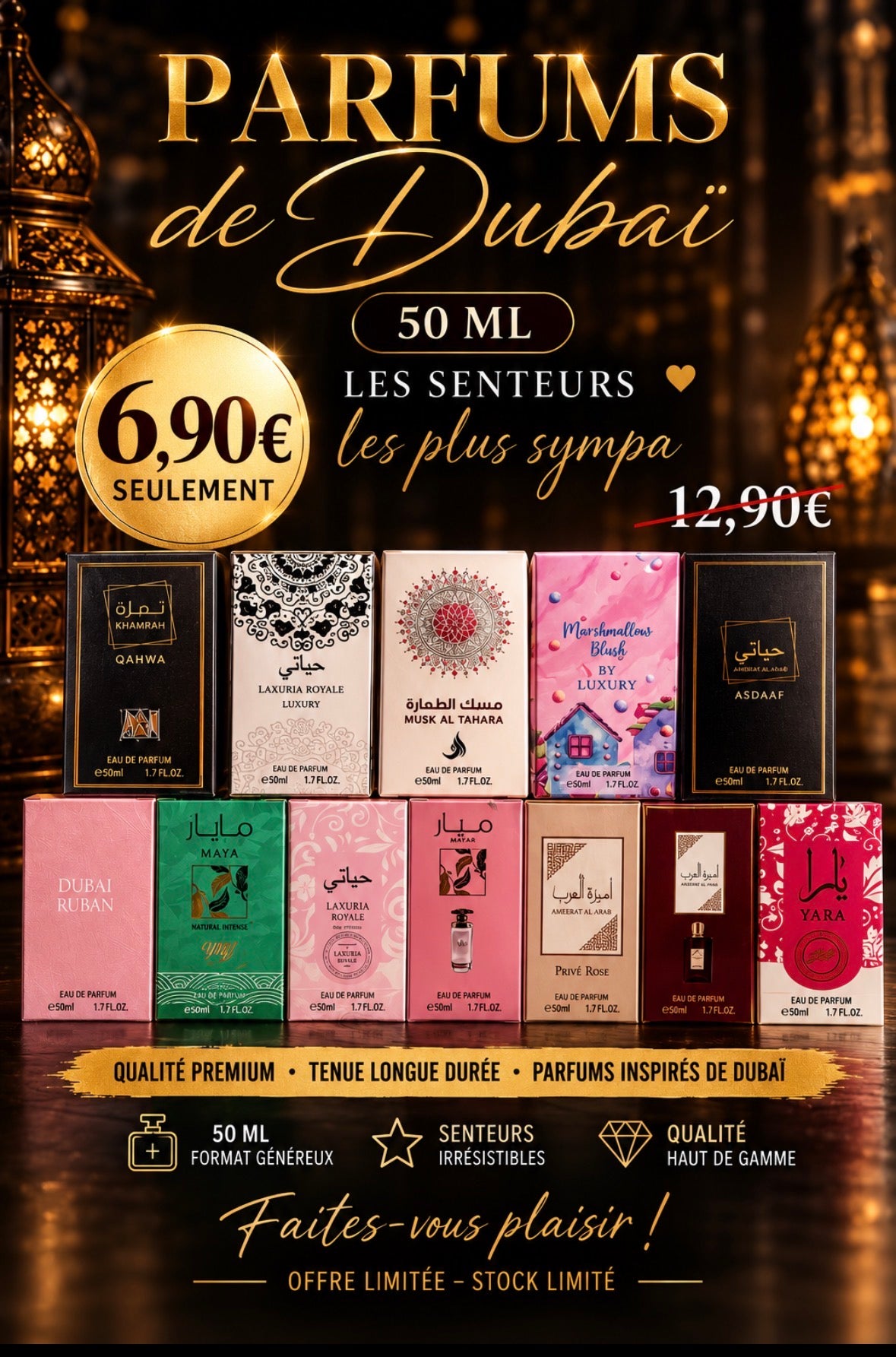 Parfums de dubai 50ml