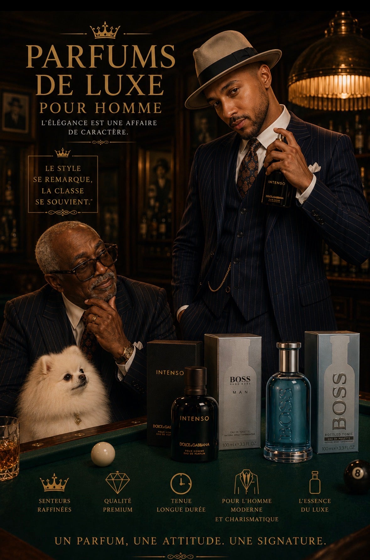 NOS PARFUMS DE LUXE HOMME