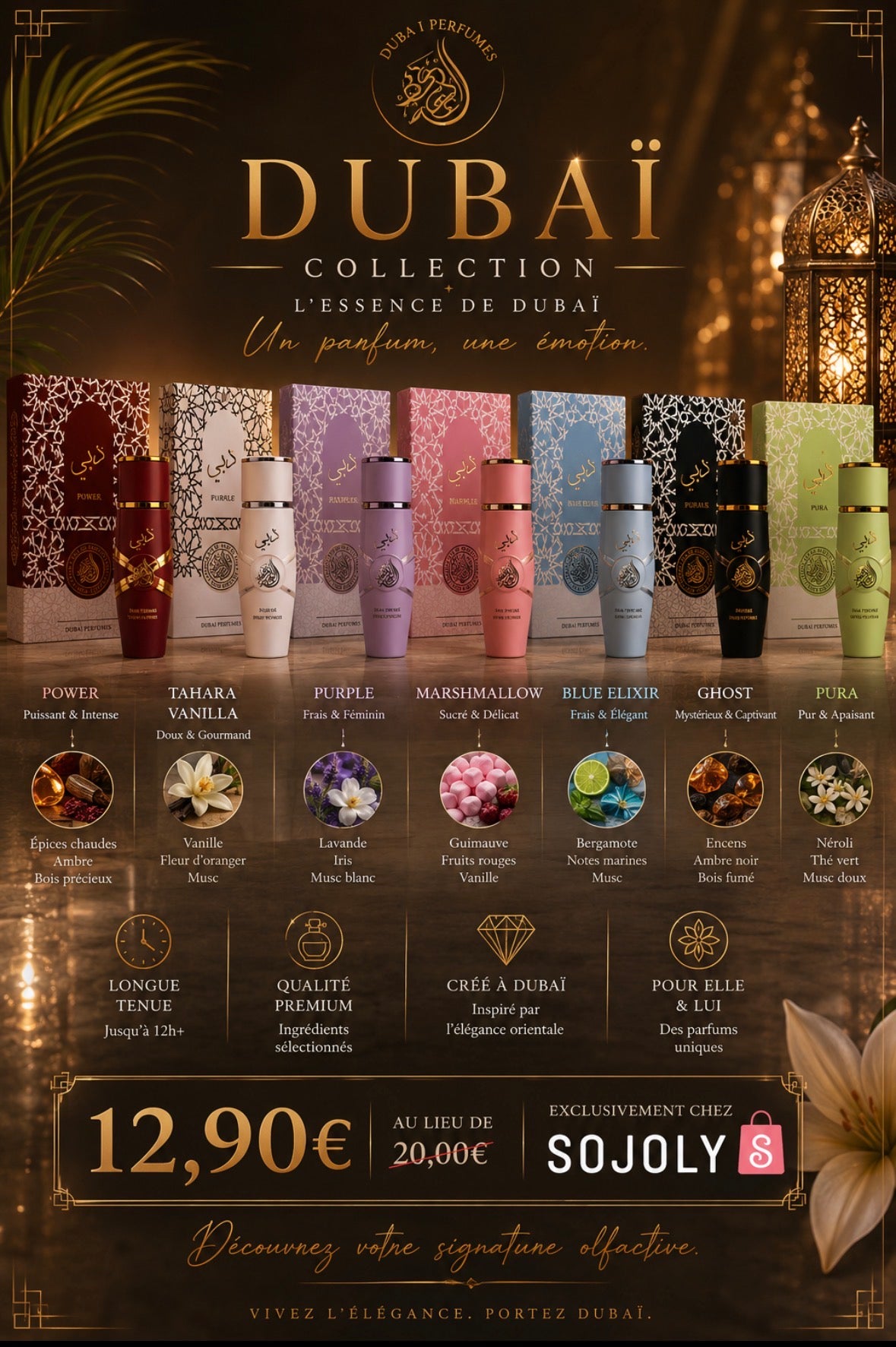 Collection dubai perfumes (hommes /femmes)