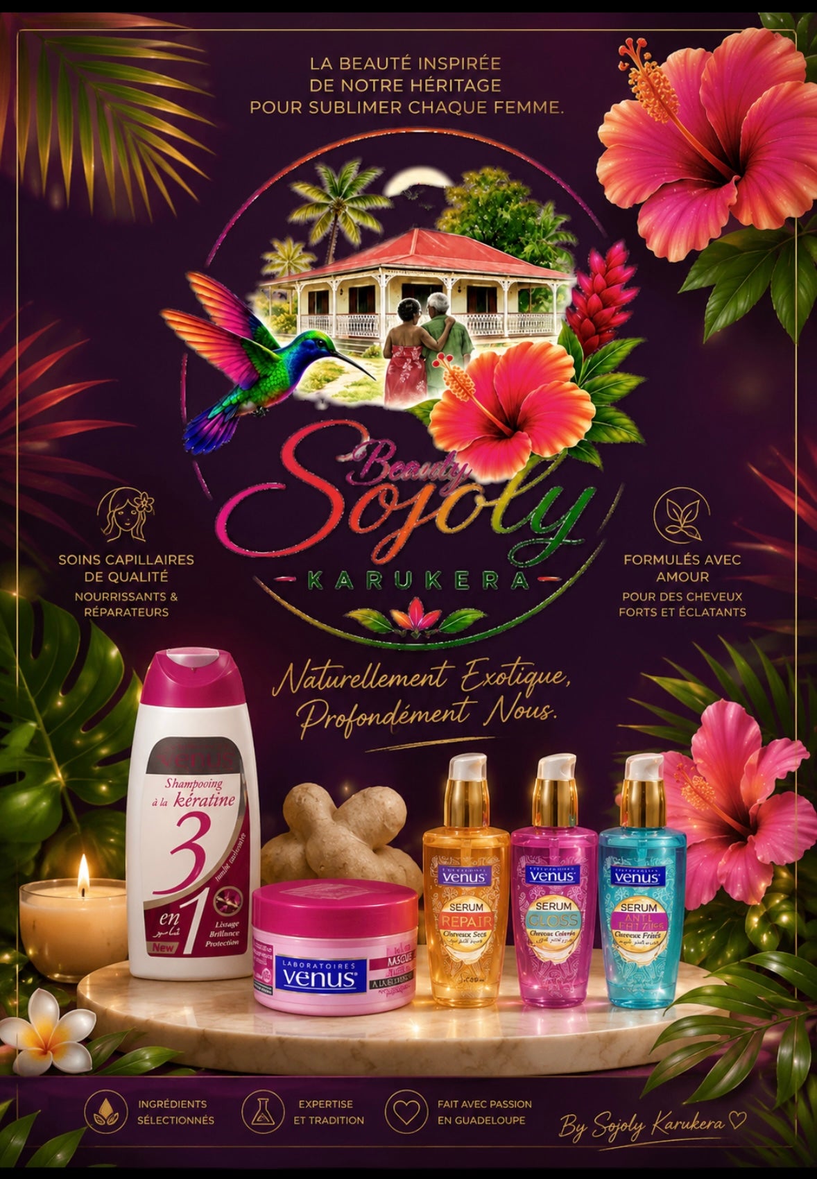 Produits cheveux Vénus à prix doux