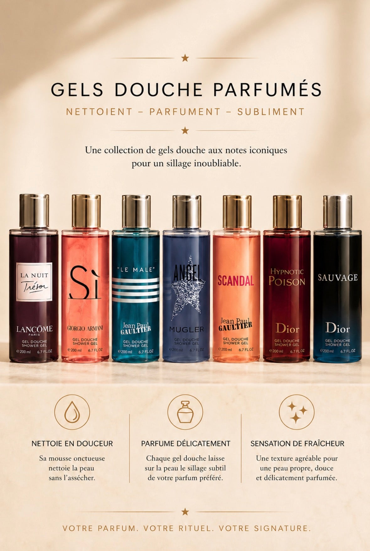 NOS GELS DE DOUCHE