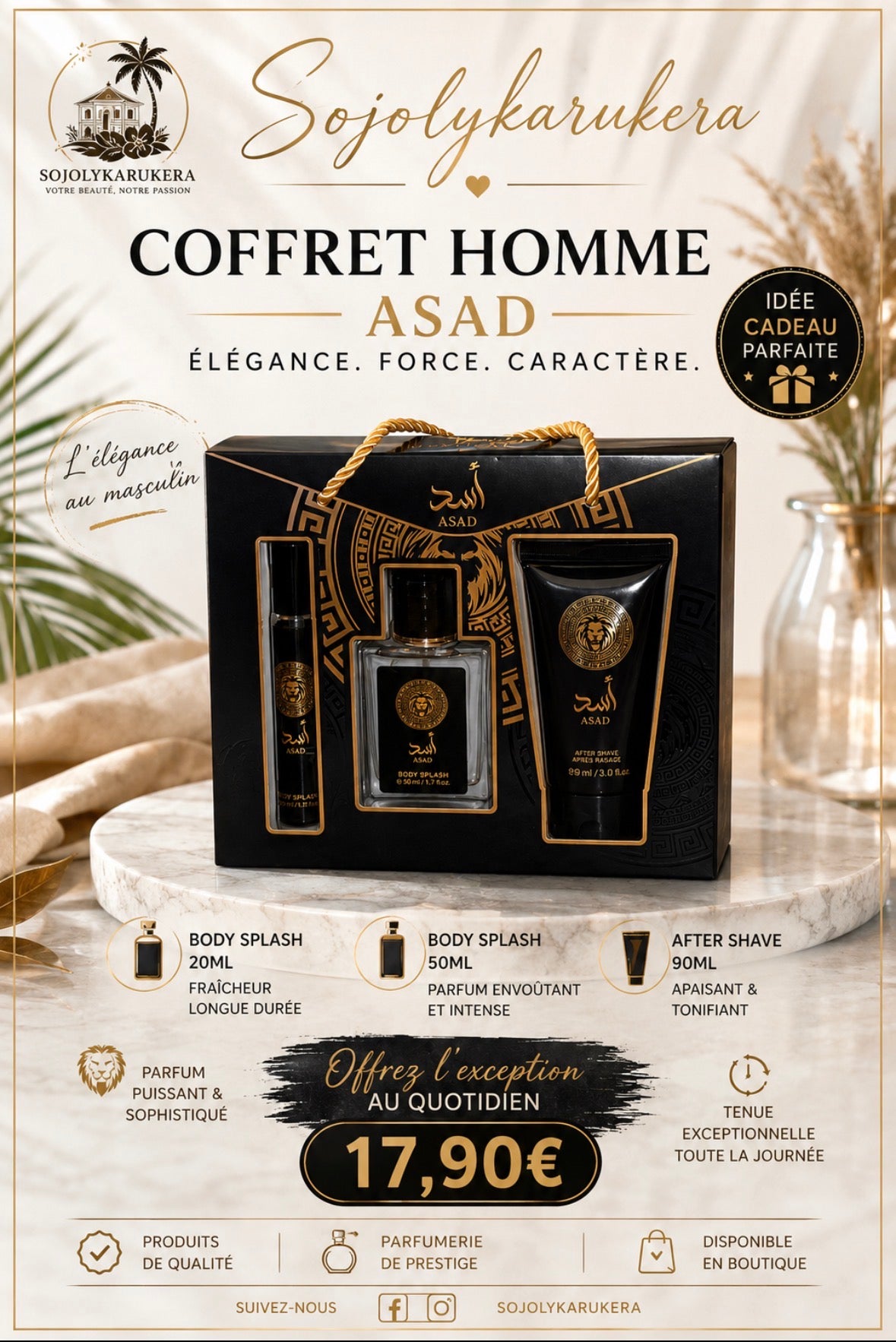 🖤 COFFRET HOMME ASAD – 17,90 € 🖤